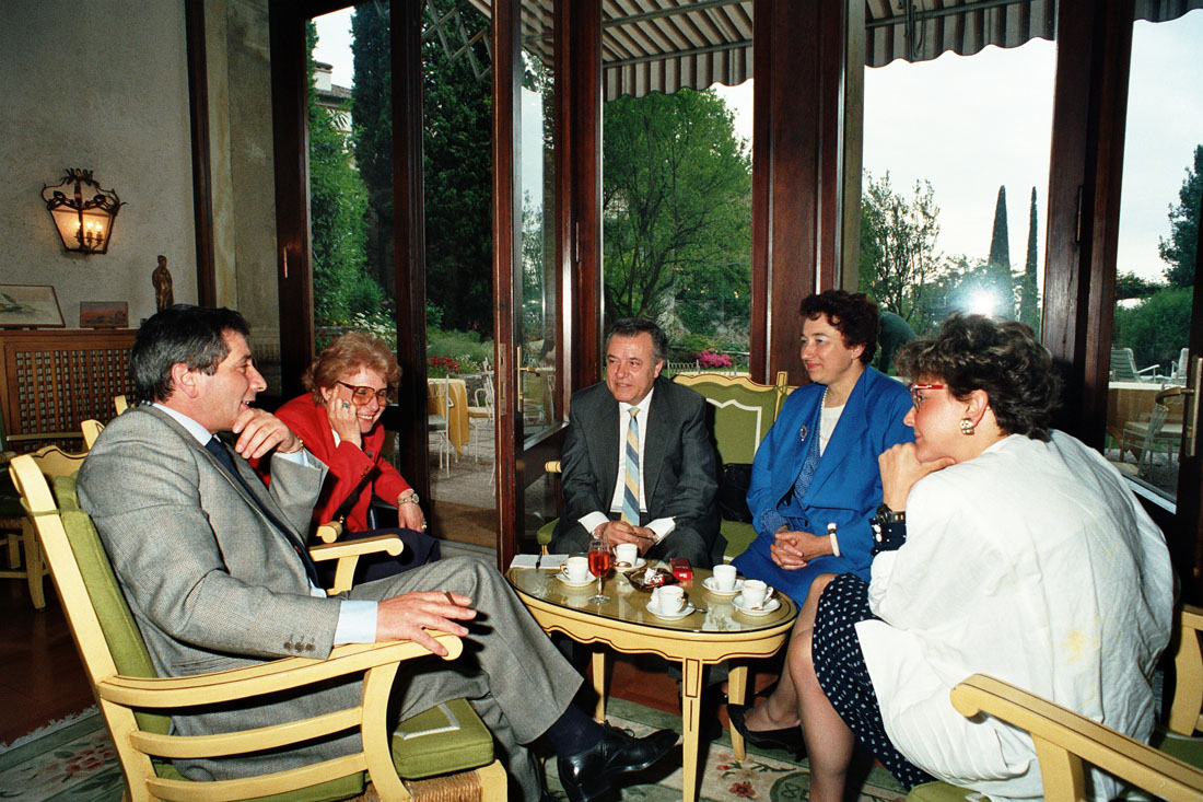 Hotel Villa Cipriani - Visita Regina Madre - Asolo (negativo) di Ceolin, Elio (ultimo quarto sec. XX)