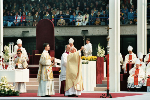 Papa Giovanni Paolo II - Verona (negativo) di Ceolin, Elio (ultimo quarto sec. XX)