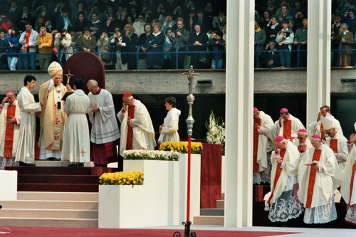 Papa Giovanni Paolo II - Verona (negativo) di Ceolin, Elio (ultimo quarto sec. XX)