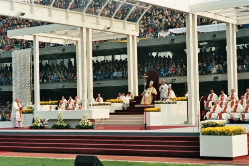 Papa Giovanni Paolo II - Verona (negativo) di Ceolin, Elio (ultimo quarto sec. XX)