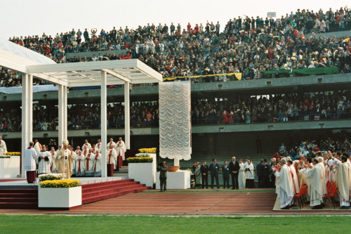 Papa Giovanni Paolo II - Verona (negativo) di Ceolin, Elio (ultimo quarto sec. XX)