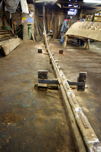 la matrice per le gondole dello squero Tramontin - #cantier# (tecniche)