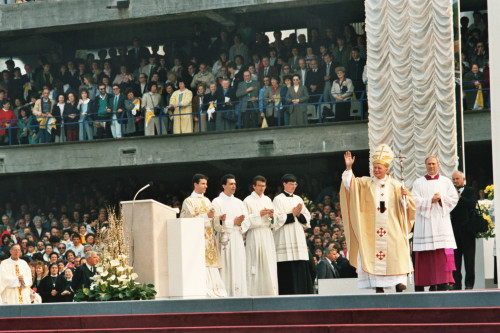 Papa Giovanni Paolo II - Verona (negativo) di Ceolin, Elio (ultimo quarto sec. XX)