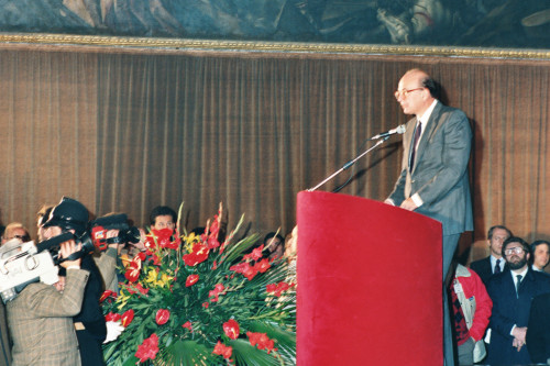 Bettino Craxi - Venezia (negativo) di Ceolin, Elio (studio fotografico) (ultimo quarto XX)