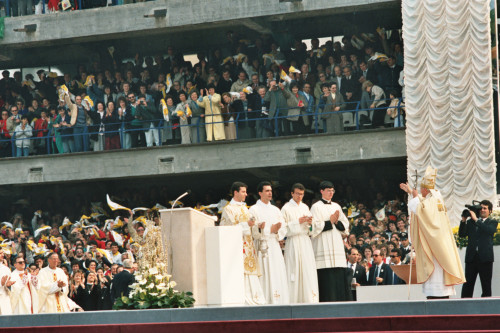 Papa Giovanni Paolo II - Verona (negativo) di Ceolin, Elio (ultimo quarto sec. XX)