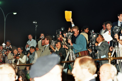 Presidente Ronald Reagan - Venezia (negativo) di Ceolin, Elio (studio fotografico) (ultimo quarto XX)