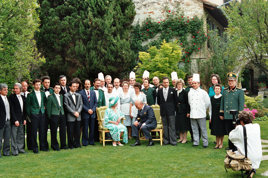 Hotel Villa Cipriani - Visita Regina Madre - Asolo (negativo) di Ceolin, Elio (ultimo quarto sec. XX)