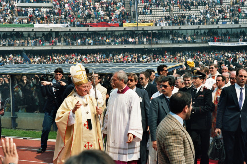 Papa Giovanni Paolo II - Verona (negativo) di Ceolin, Elio (ultimo quarto sec. XX)