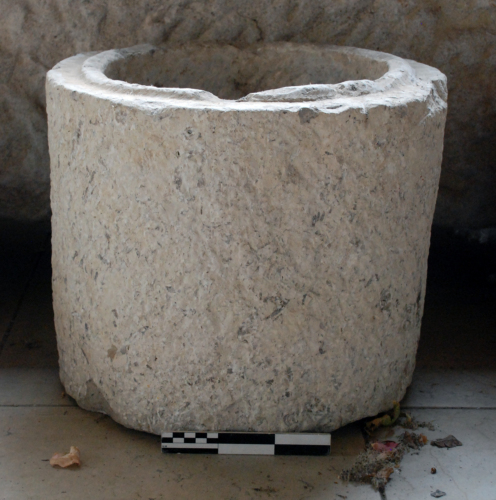 urna, cilindrica - ambito culturale romano/ età immperiale/ produzione locale (sec. I d.C:)