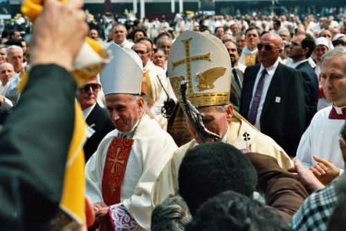 Papa Giovanni Paolo II - Verona (negativo) di Ceolin, Elio (ultimo quarto sec. XX)