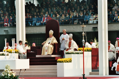 Papa Giovanni Paolo II - Verona (negativo) di Ceolin, Elio (ultimo quarto sec. XX)