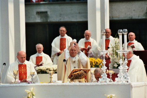 Papa Giovanni Paolo II - Verona (negativo) di Ceolin, Elio (ultimo quarto sec. XX)