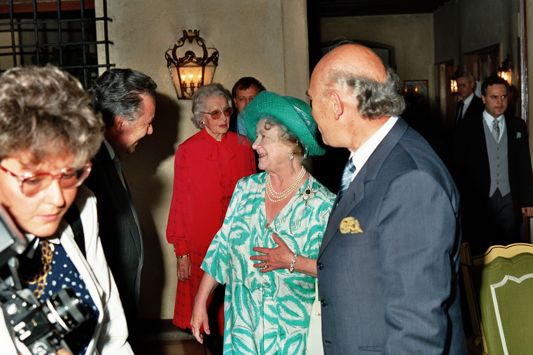 Hotel Villa Cipriani - Visita Regina Madre - Asolo (negativo) di Ceolin, Elio (ultimo quarto sec. XX)