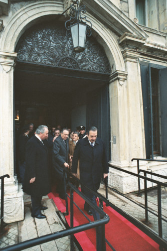 Raùl Ricardo Alfonsin - Carlo Bernini - Venezia (negativo) di Ceolin, Elio (studio fotografico) (ultimo quarto XX)