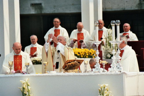 Papa Giovanni Paolo II - Verona (negativo) di Ceolin, Elio (ultimo quarto sec. XX)