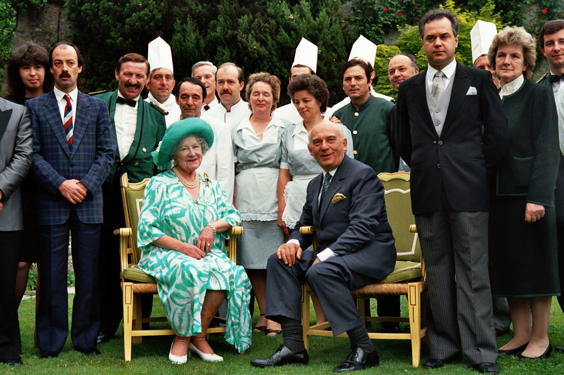 Hotel Villa Cipriani - Visita Regina Madre - Asolo (negativo) di Ceolin, Elio (ultimo quarto sec. XX)