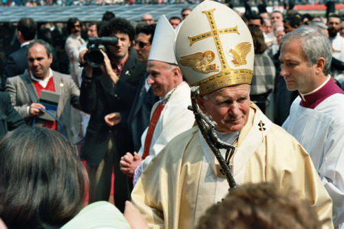 Papa Giovanni Paolo II - Verona (negativo) di Ceolin, Elio (ultimo quarto sec. XX)