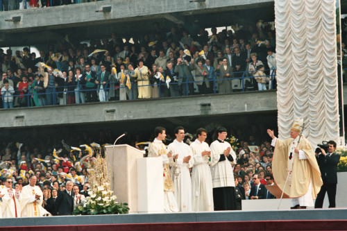 Papa Giovanni Paolo II - Verona (negativo) di Ceolin, Elio (ultimo quarto sec. XX)