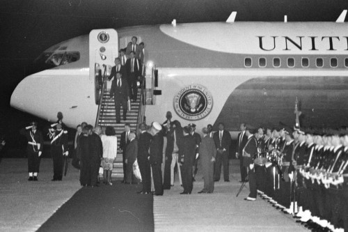 Presidente Ronald Reagan - Venezia (negativo) di Ceolin, Elio (studio fotografico) (ultimo quarto XX)