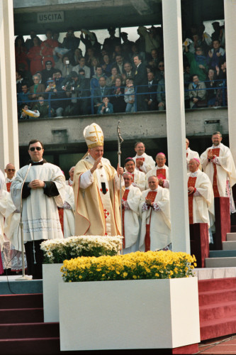 Papa Giovanni Paolo II - Verona (negativo) di Ceolin, Elio (ultimo quarto sec. XX)