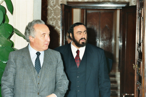 Luciano Pavarotti - Carlo Bernini - Venezia (negativi) di Ceolin, Elio (ultimo quarto sec. XX)