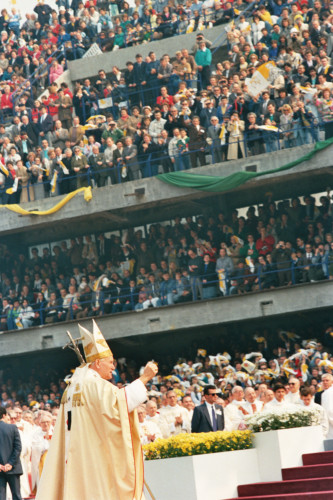 Papa Giovanni Paolo II - Verona (negativo) di Ceolin, Elio (ultimo quarto sec. XX)