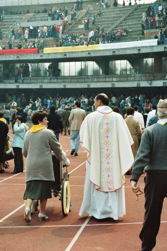 Papa Giovanni Paolo II - Verona (negativo) di Ceolin, Elio (ultimo quarto sec. XX)