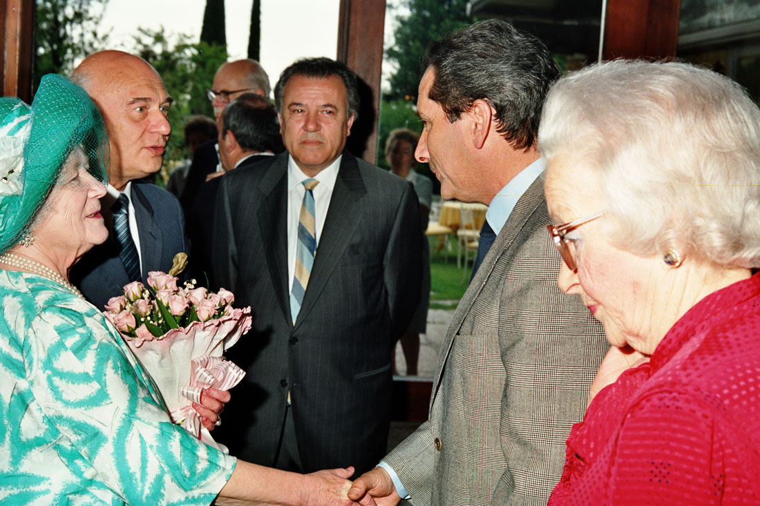 Hotel Villa Cipriani - Visita Regina Madre - Asolo (negativo) di Ceolin, Elio (ultimo quarto sec. XX)