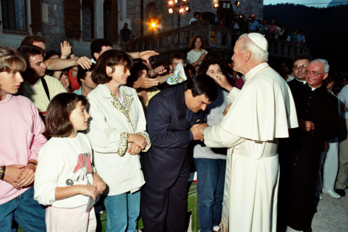 Giovanni Paolo II - Lorenzago di Cadore (negativo) di Ceolin, Elio (ultimo quarto sec. XX)