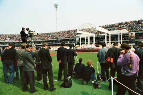 Papa Giovanni Paolo II - Verona (negativo) di Ceolin, Elio (ultimo quarto sec. XX)