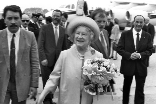 Aeroporto - Visita Regina Madre - Treviso (negativo) di Ceolin, Elio (ultimo quarto sec. XX)