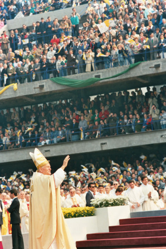 Papa Giovanni Paolo II - Verona (negativo) di Ceolin, Elio (ultimo quarto sec. XX)