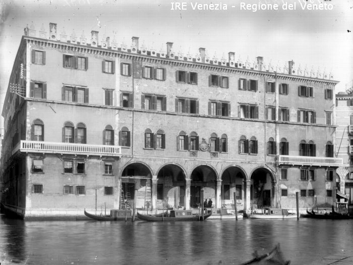 Venezia, fondaco dei Tedeschi dal Canal Grande  di Filippi, Tomaso (XIX)