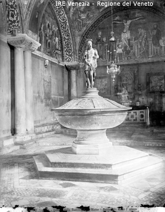 Venezia, basilica di San Marco, battistero  di Filippi, Tomaso (XIX)