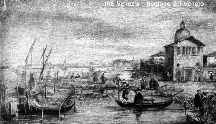Venezia, riproduzione dipinto, pittore n.c., veduta  di Filippi, Tomaso (XX)