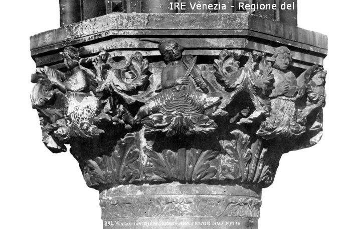 Venezia, palazzo Ducale, capitello  di Filippi, Tomaso (XIX)