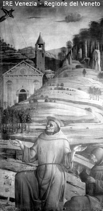 Venezia, basilica di San Marco, Museo, riproduzione dipinto, pittore n.c., portelle dell'organo  di Filippi, Tomaso (XX)