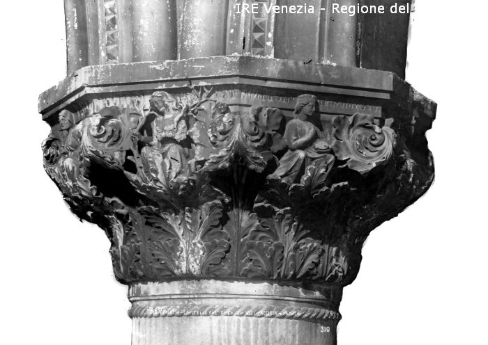 Venezia, palazzo Ducale, capitello  di Filippi, Tomaso (XIX)