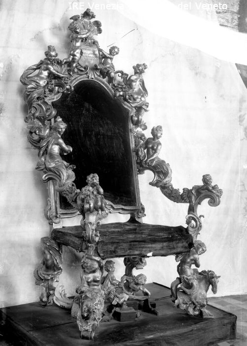 Venezia, Museo Civico, poltrona di Pio VI  di Filippi, Tomaso (XX)