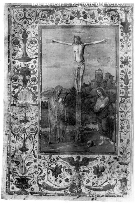 Venezia, Museo Civico, riproduzione della mariegola della scuola della seta  di Filippi, Tomaso (XX)