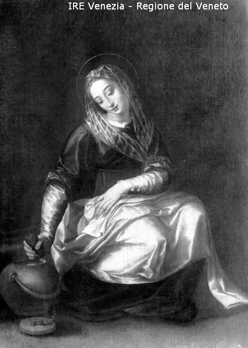 Venezia, riproduzione dipinto, pittore n.c., "Santa"  di Filippi, Tomaso (XX)
