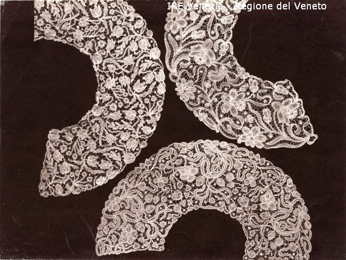 Venezia - Vita veneziana e lagunare - Attività private - Laboratori e Ditte di "Specialità veneziane" - Merletti, campionari anonimi vari - Ventagli: tre  di Filippi, Tomaso (fine/ inizio XIX/ XX)