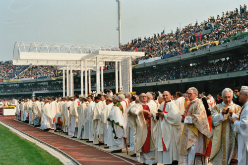Papa Giovanni Paolo II - Verona (negativo) di Ceolin, Elio (ultimo quarto sec. XX)