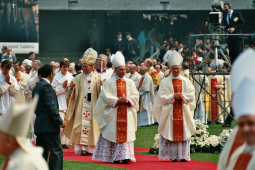 Papa Giovanni Paolo II - Verona (negativo) di Ceolin, Elio (ultimo quarto sec. XX)