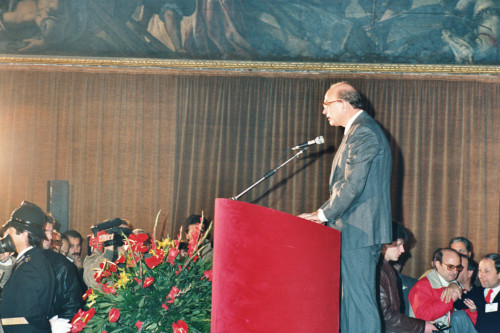 Bettino Craxi - Venezia (negativo) di Ceolin, Elio (studio fotografico) (ultimo quarto XX)
