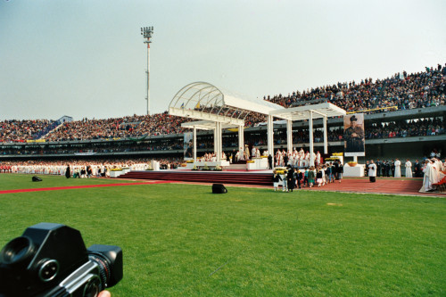 Papa Giovanni Paolo II - Verona (negativo) di Ceolin, Elio (ultimo quarto sec. XX)