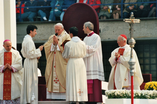 Papa Giovanni Paolo II - Verona (negativo) di Ceolin, Elio (ultimo quarto sec. XX)