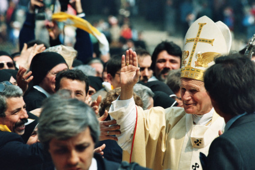 Papa Giovanni Paolo II - Verona (negativo) di Ceolin, Elio (ultimo quarto sec. XX)