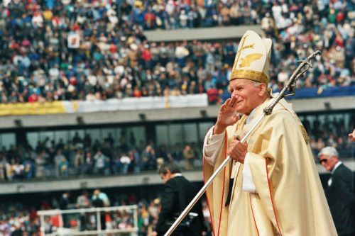 Papa Giovanni Paolo II - Verona (negativo) di Ceolin, Elio (ultimo quarto sec. XX)