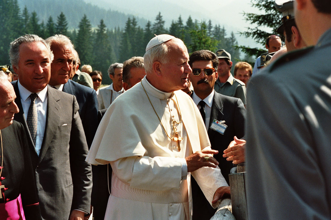 Papa Giovanni Paolo II - Val Visdende (negativo) di Ceolin, Elio (ultimo quarto sec. XX)